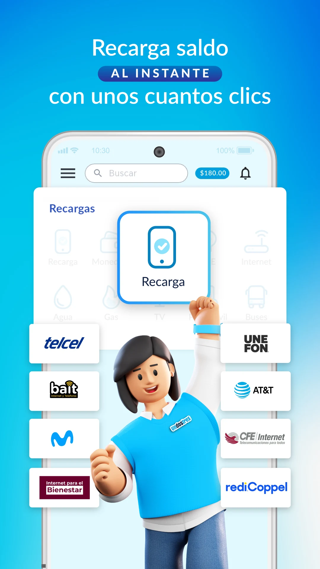 UnDosTres - Recargas y Pagos screenshot